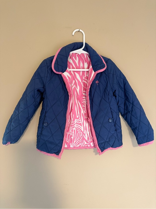Lilly Pulitzer Other - Lilly Pulitzer Navy Quilted Jacket. Reversible.